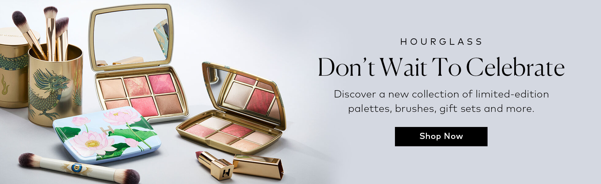 Exclusive palettes, sets, and packaging from Hourglass are here. Shop the Hourglass Holiday Collection now at Beautylish.com