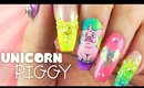 Unicorn Piggy nail art