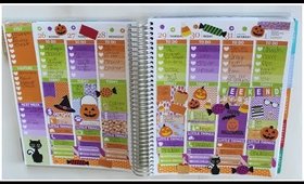 Plan With Me // Halloween // Erin Condren Life Planner (Vertical Layout)