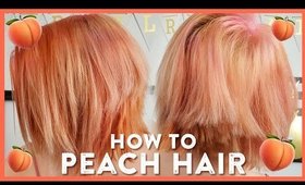 Pretty In Peach (And Pink) Hair Color Tutorial