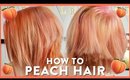 Pretty In Peach (And Pink) Hair Color Tutorial