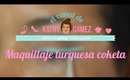 Serie Coketa: Maquillaje en Turquesa con Maquillaje Colombiano Coketa, Sp pro y otras- KATHY GAMEZ