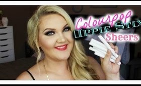 ★COLOURPOP LIPPIE STIX SHEERS | LIP SWATCHES + REVIEW★