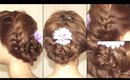 French Fishtail Braided Intricately Woven Updo