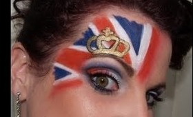 Union Jack Fashion Makeup (part 2)