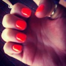 neon orange shellac 