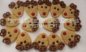 CHRISTMAS EDIT: Baking Peanut Butter Reindeer Cookies