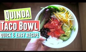 Healthy Quinoa Taco Salad Bowl as a Quick and EASY lunch or healthy filling dinner RECIPE for two