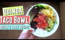 Healthy Quinoa Taco Salad Bowl as a Quick and EASY lunch or healthy filling dinner RECIPE for two