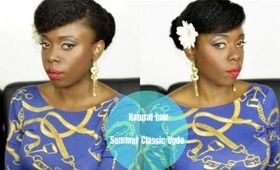Natural Hair| Classic Summer Updo (Requested)
