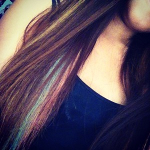 Tried out the hair chalking trend :)