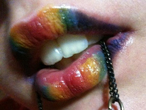 Ever wore a rainbow on your lips?