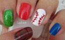 Nail Art - Baseball Nails - Uñas de Beisbol