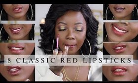 8 CLASSIC Red Lipsticks | @rachaelnalumu
