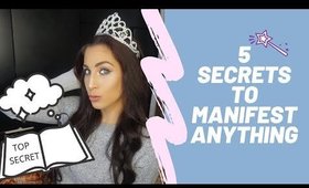 5 SECRETS to Manifest ANYTHING | Easy + Fun | Vlogmas Day 22 [2019]