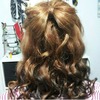 Bow with curls 