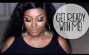 Get Ready with Me | Forest Green Smokey with Grey/Nude Lips! (Makeup)