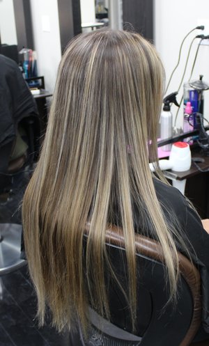 using Redken Lightener and Colour 