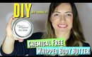 DIY chemical free whipped body butter, DIY all natural whipped body butter ratio with Shea Butter