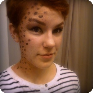 Chic Leopard makeup for Halloween =)