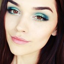 TEAL & TURQUOISE makeup