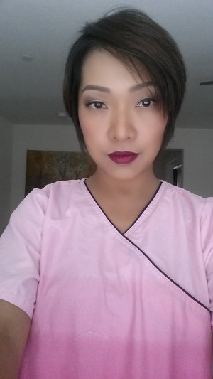 fall-ready makeup look with Wet n Wild Suger Plum Fairy Lipstick
