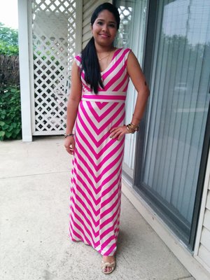 trying maxi dress for the first time!