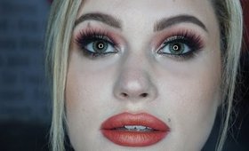 Rust Fall Glam Tutorial: Red and Gold