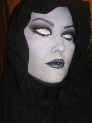 My makeup look for Marvel's Mistress Death.