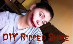 DIY Ripped Smile | Halloween Makeup