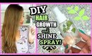 DIY HAIR SPRAY FOR GROWTH AND SHINE! │ PEPPERMINT HAIR SPRAY FOR LONG THICK HAIR