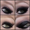 Sexy Black Smokey Eyes Collage
