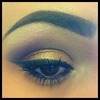 purple and gold smokey eye