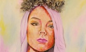 OIL PAINTING | "New Age Flower Child"