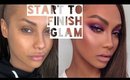 START TO FINISH GLAM: HOLIDAY PURPLE MAKEUP| SONJDRADELUXE