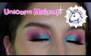 UNICORN MAKEUP!  Summer festival half cut crease makeup tutorial