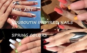 Louboutin Inspired Nails ♡ Spring/Summer Colors!