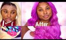 WATER COLOR METHOD ON A WIG!  HOW I DYE MY WIG WITH WATER - Ft. Alibliss.com