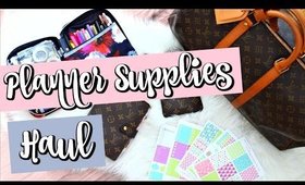 Planner Supplies Haul! Hair Update! Louis Vuitton Agenda MM, Stickers, and More! | Belinda Selene