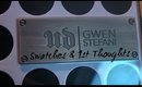 Urban Decay Gwen Stefani Palette   Swatches & 1st thoughts