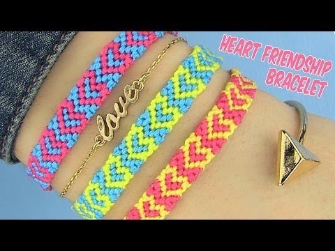 How to Make Heart Patterned Friendship Bracelet