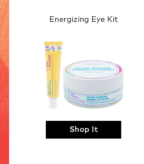 Shop the Good Molecules Energizing Eye Kit at Beautylish.com Energizing Eye Kit e Sl cumcowmeie, O HiDRaGEL e PTCHS 