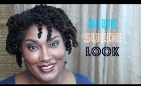 Blue Suede Eye Look