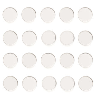 Empty Metal Pans 20 Pack - Round