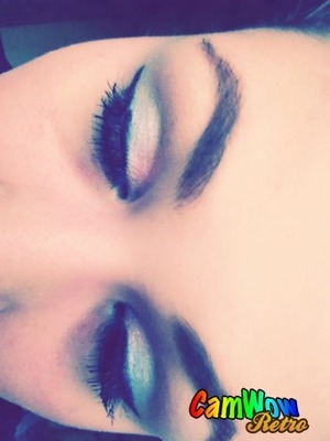I know th eyeliner isn't very good but oh well:) I uses Kiko makeup Milan eyeshadow. The pink one is limited edition.