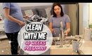 CLEAN WITH ME 40 WEEKS PREGNANT | ULTIMATE REALISTIC CLEANING MOTIVATION