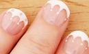 Scalloped French Tip Nail Art for Short Nails