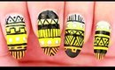 Ombre Tribal nail art