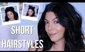 FAST AND EASY HAIRSTYLES FOR SHORT HAIR | SCCASTANEDA