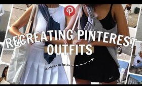 RECREATING TRENDY PINTEREST OUTFITS | With what's in MY closet!